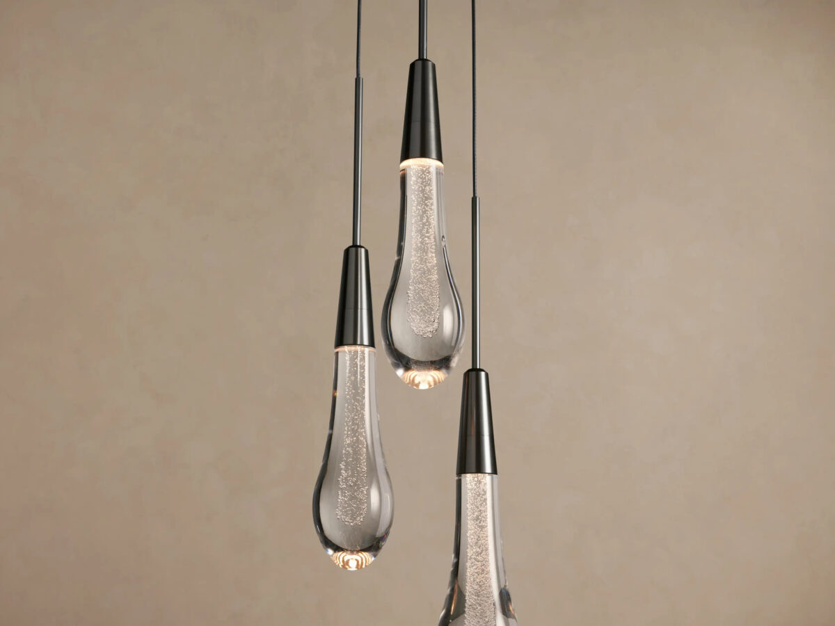 GV Soltaire Brass Glass Pendant Cluster Light - Image 7