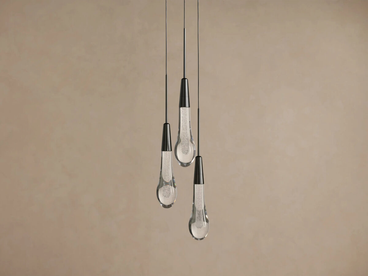 GV Soltaire Brass Glass Pendant Cluster Light - Image 6