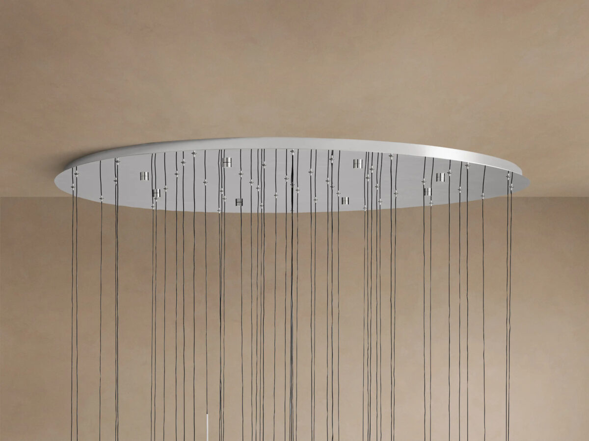 GV Soltaire Glass Chandelier in Nickel - Image 21