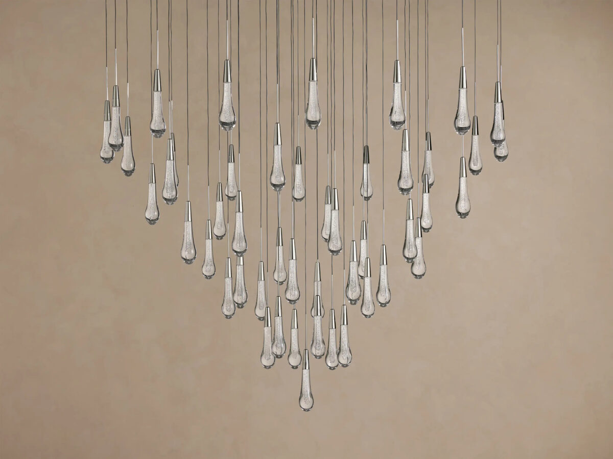 GV Soltaire Glass Chandelier in Nickel - Image 19