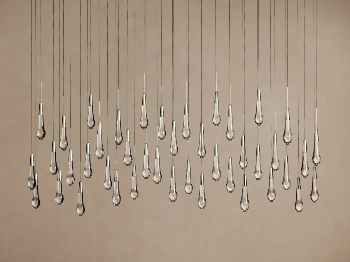 GV Soltaire Glass LED Chandelier in Nickel - Image 14