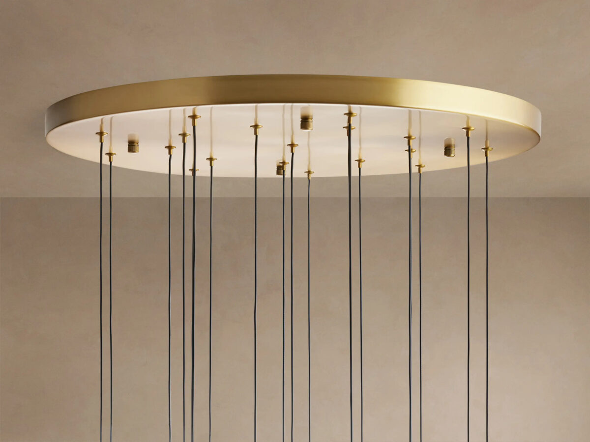 GV Soltaire Glass Chandelier in Nickel - Image 8