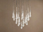 GV Soltaire Glass Chandelier in Nickel - Image 5