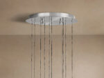 GV Soltaire Glass Chandelier in Nickel - Image 4