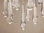 GV Soltaire Glass Chandelier in Nickel - Image 3