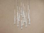 GV Soltaire Glass Chandelier in Nickel - Image 2