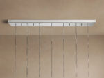 GV Soltaire Glass LED Chandelier in Nickel - Image 4