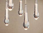 GV Soltaire Glass LED Chandelier in Nickel - Image 3