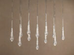 GV Soltaire Glass LED Chandelier in Nickel