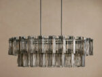 GV Glass Chandelier Oval Tiered 63 Inch - Image 18