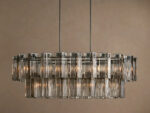 GV Glass Chandelier Oval Tiered 63 Inch - Image 17