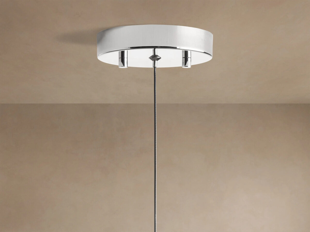 GV Soltaire Nickel Glass Pendant LED Light - Image 4