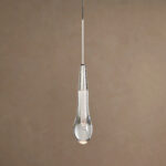 GV Soltaire Nickel Glass Pendant LED Light