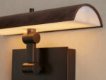 GV Bronze Picture Light Leather Wrapped LED Sconce - Image 3