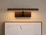 GV Bronze Picture Light Leather Wrapped LED Sconce - Image 5