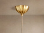 GV Agnes Brass Glass Pendant 12 Inch - Image 4