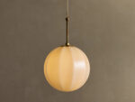 GV Agnes Brass Glass Pendant 12 Inch