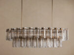 GV Glass Chandelier Oval Tiered 63 Inch - Image 14