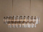 GV Glass Chandelier Oval Tiered 63 Inch - Image 13
