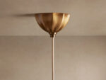 GV Agnes Brass Glass Pendant 12 Inch - Image 12