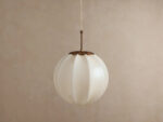 GV Agnes Brass Glass Pendant 12 Inch - Image 10