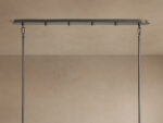 GV Tiered Glass Light 72 Inch Oval Bronze Chandelier - Image 4