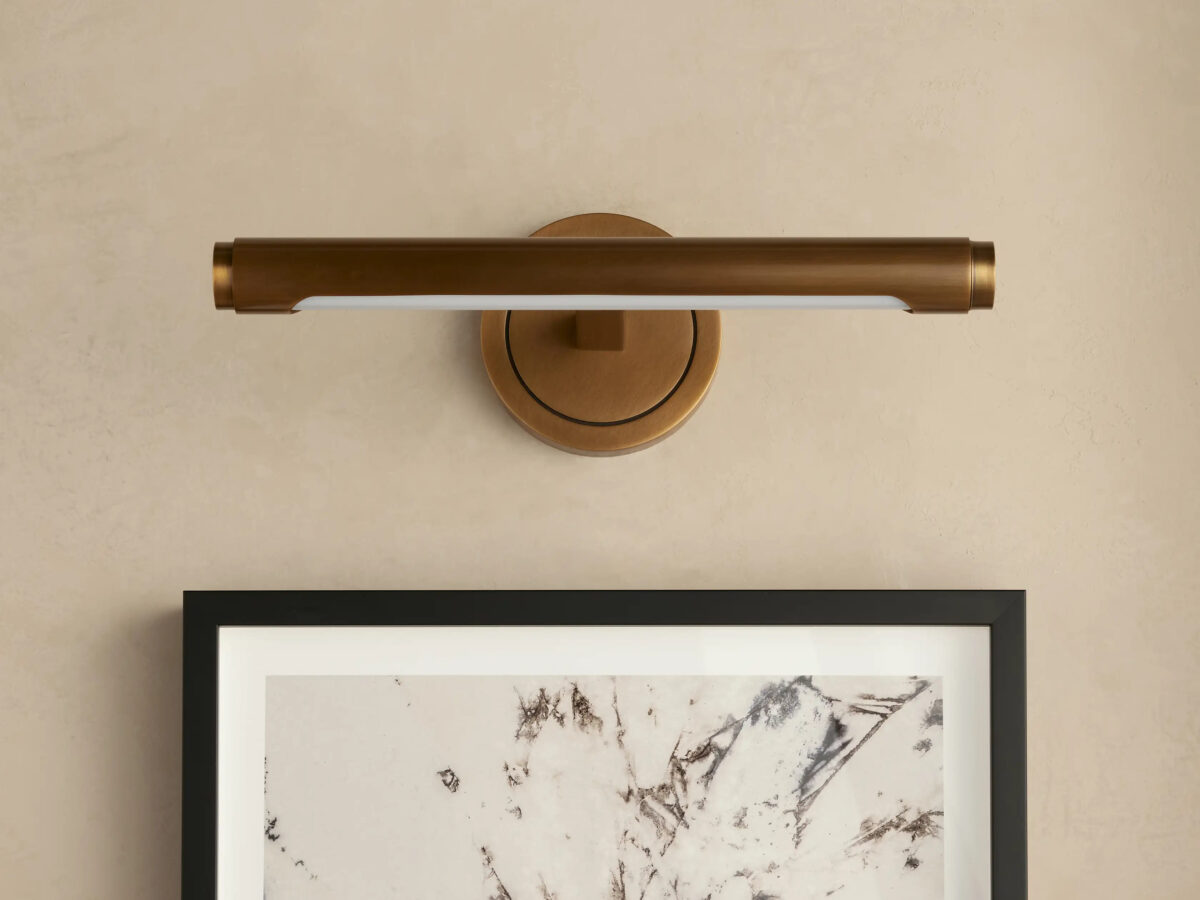 GV Brass Picture Light Sconce with Smooth LED Bar - Image 3