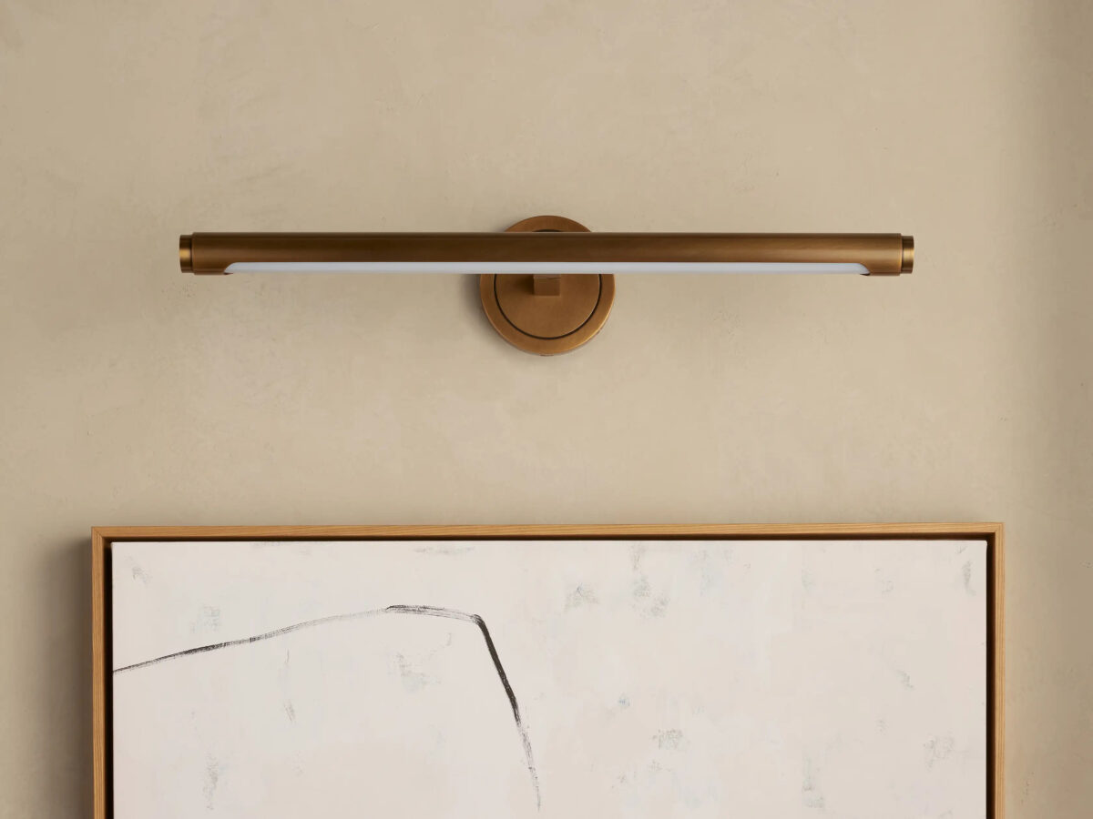 GV Brass Picture Light Sconce with Smooth LED Bar - Image 5