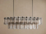GV Glass Chandelier Oval Tiered 63 Inch - Image 22