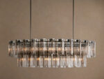 GV Glass Chandelier Oval Tiered 63 Inch - Image 21