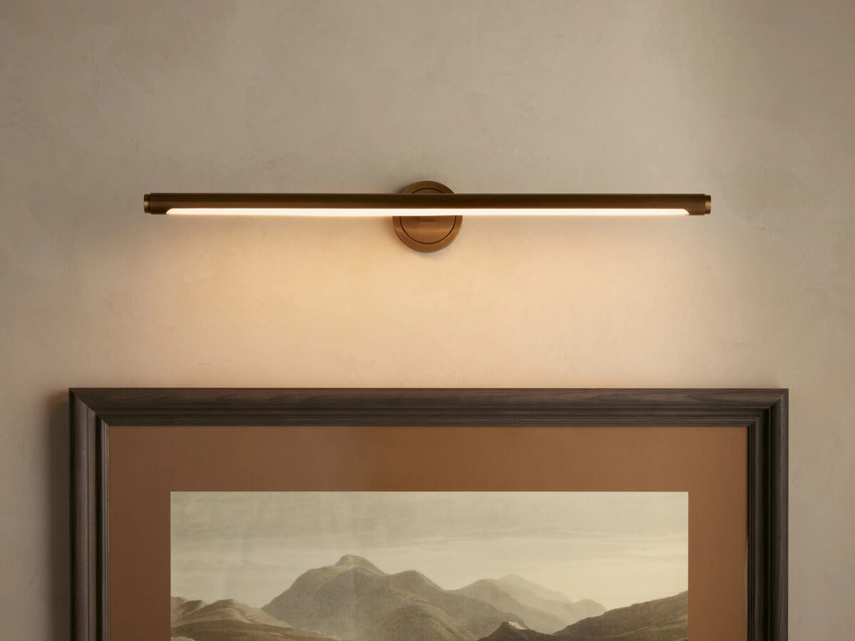 GV Brass Picture Light Sconce with Smooth LED Bar - Image 9