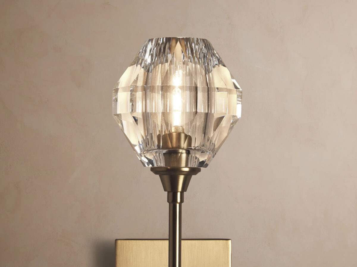 GV Amoroso Crystal Wall Sconce in Gold - Image 3