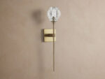 GV Amoroso Crystal Wall Sconce in Gold - Image 2