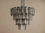 GV Delsie Glass Chandelier Smoke Brass 48 Inch - Image 10