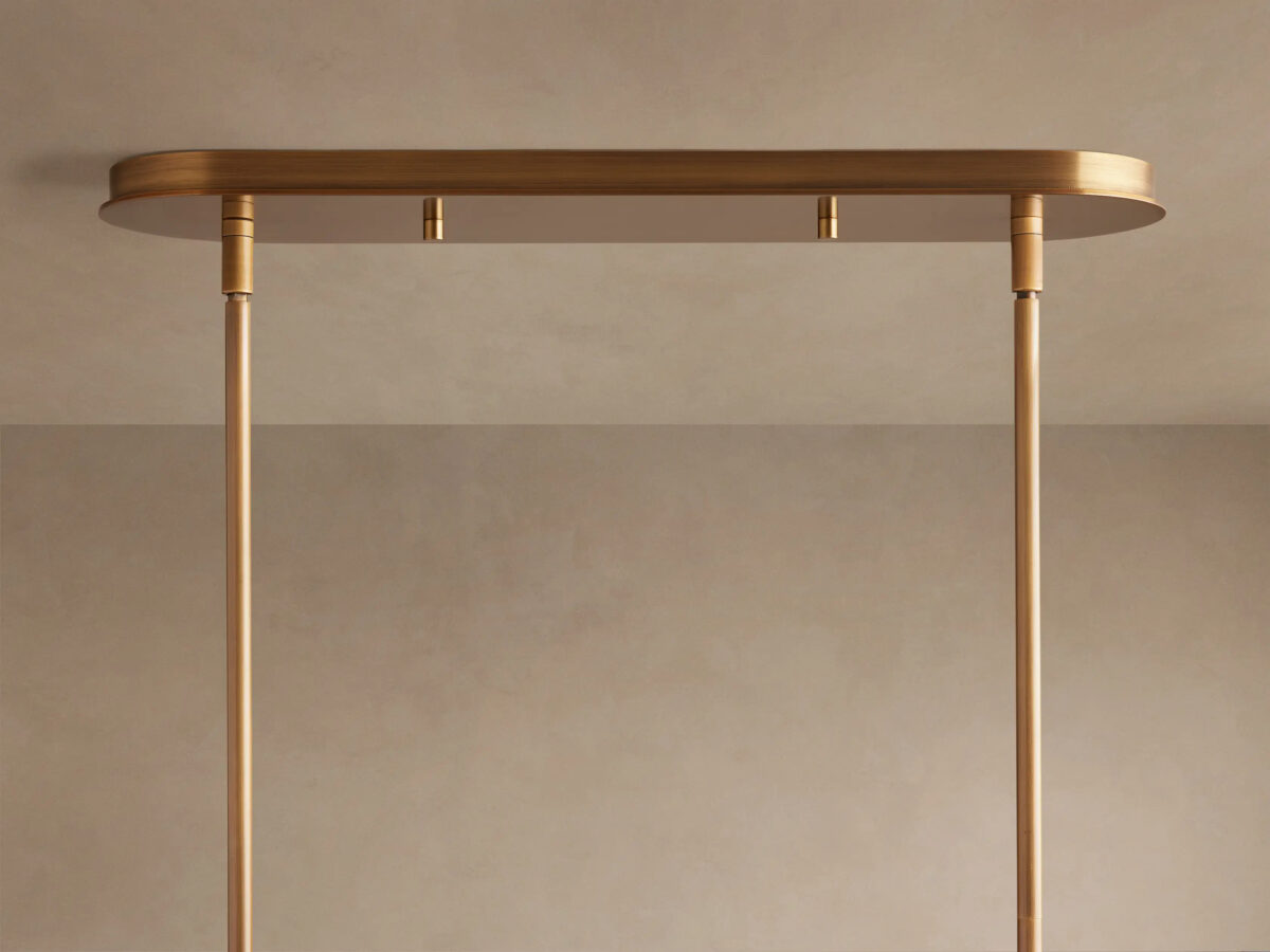 GV Daphne Linear Metal Light Chandelier - Image 4