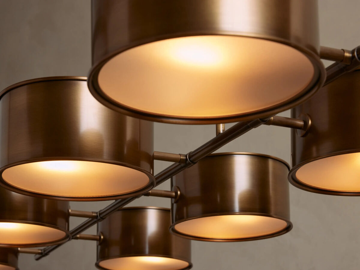 GV Daphne Linear Metal Light Chandelier - Image 3