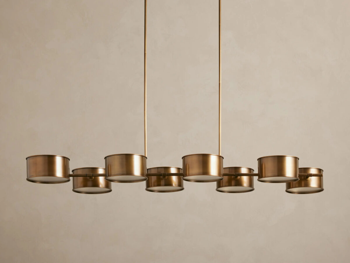 GV Daphne Linear Metal Light Chandelier - Image 2