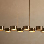 GV Daphne Linear Metal Light Chandelier