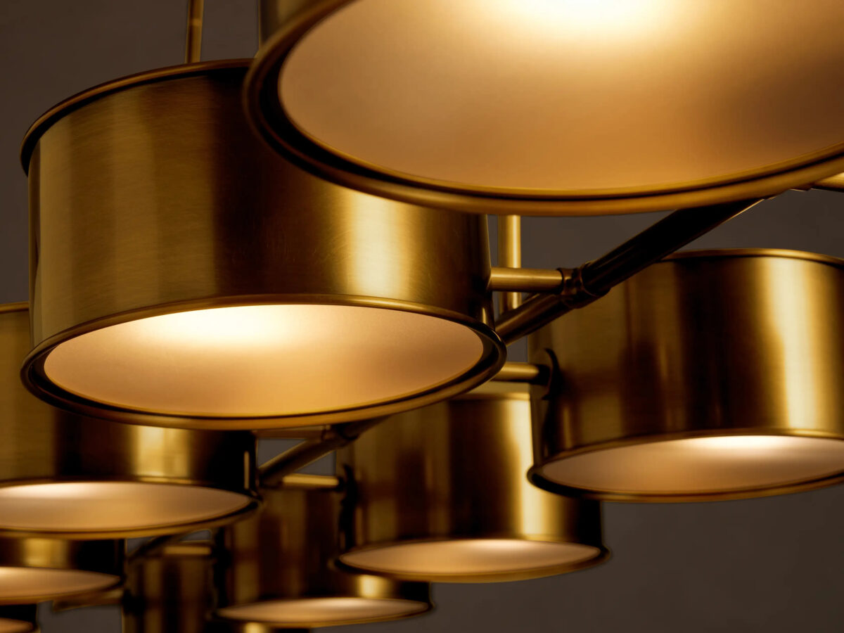 GV Daphne Linear Metal Light Chandelier - Image 8