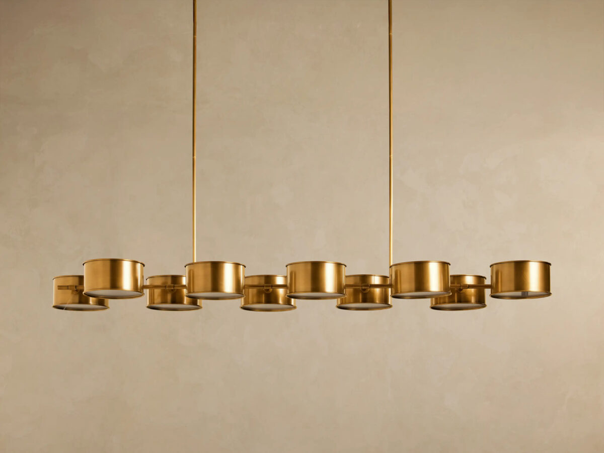 GV Daphne Linear Metal Light Chandelier - Image 7