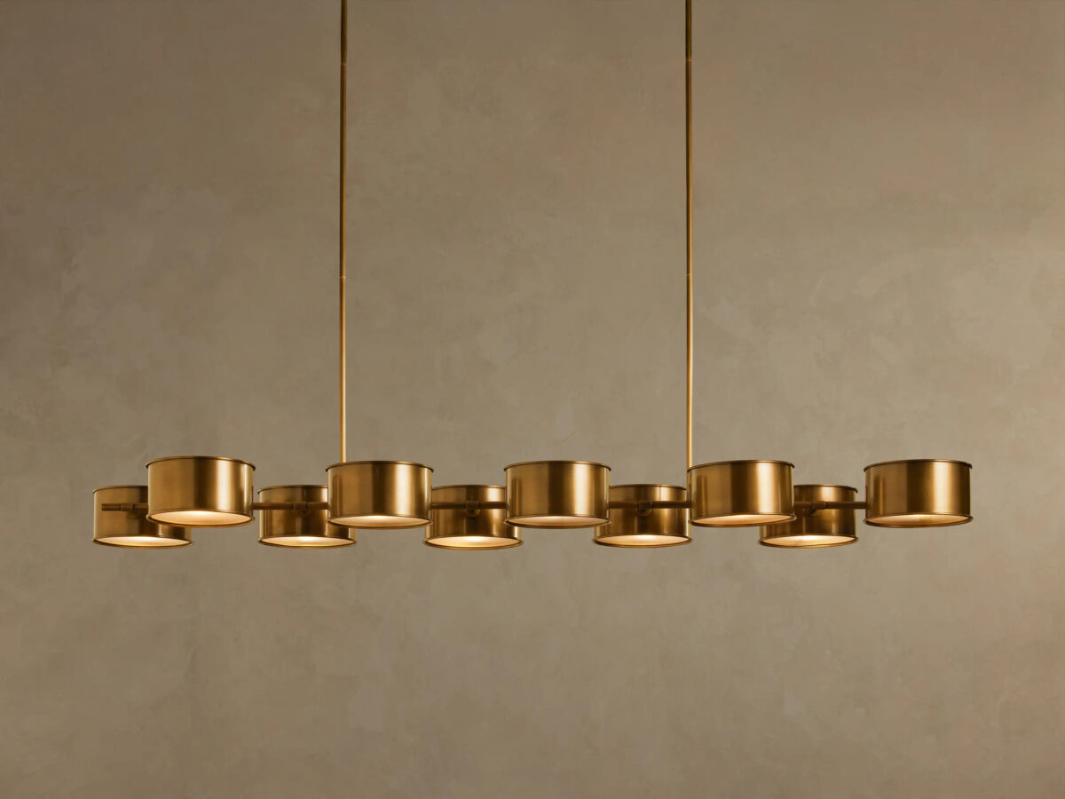 GV Daphne Linear Metal Light Chandelier - Image 6