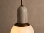 GV Marble Globe Pendant in Beige Coralle - Image 3
