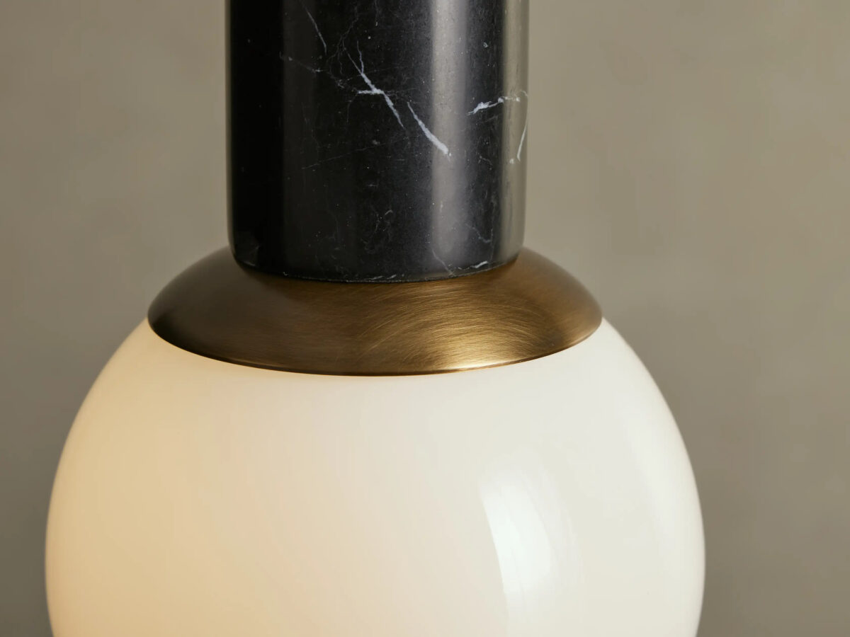 GV Marble Globe Pendant in Beige Coralle - Image 8