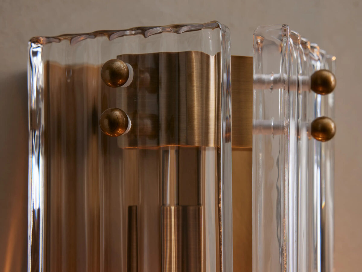 GV Delsie Reeded Glass Sconce in Smoke Bronze - Image 12