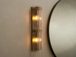 GV Reeded Glass Sconce Double Wall Light - Image 4