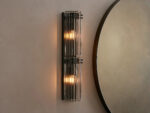 GV Reeded Glass Sconce Double Wall Light - Image 7
