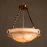 GV Alabaster Pendant Edith Stone 18 Inch