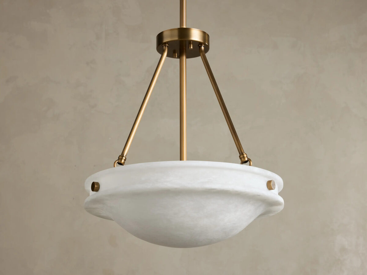 GV Alabaster Pendant Edith Stone 18 Inch - Image 2