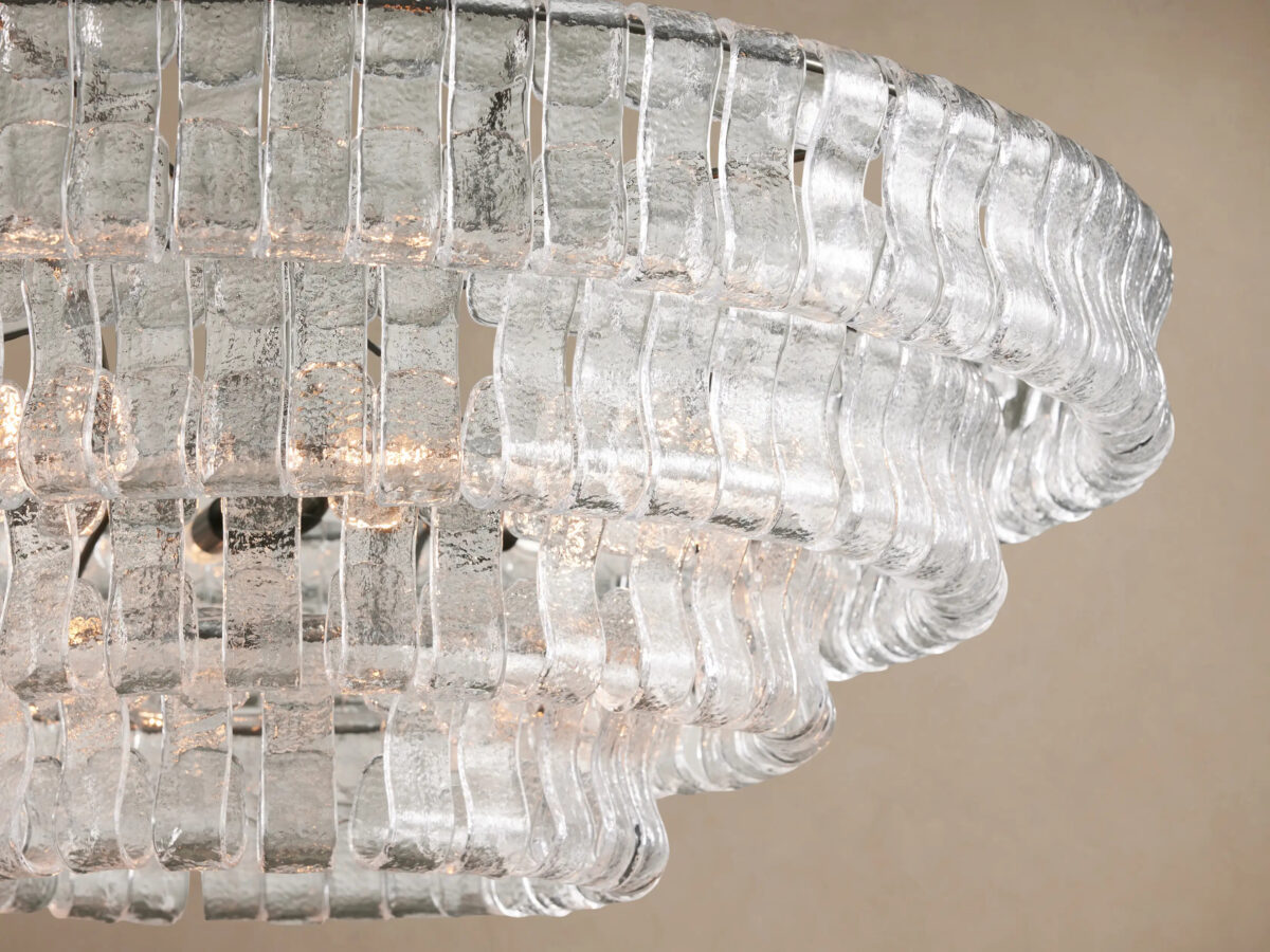 GV Ghiaccio Round Glass Chandelier - Image 47