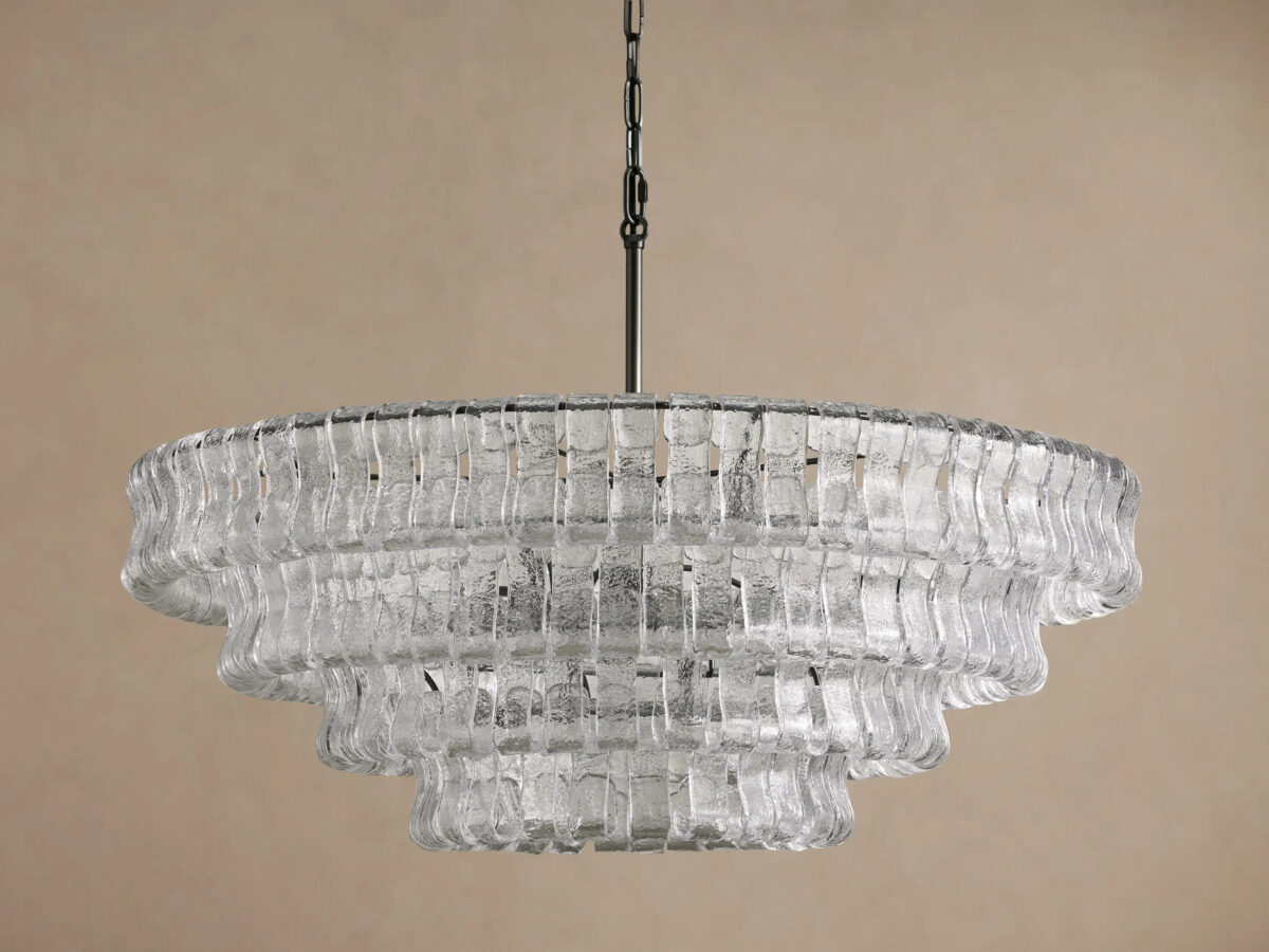 GV Ghiaccio Round Glass Chandelier - Image 46